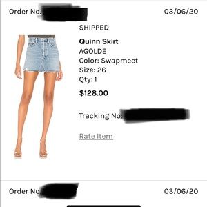 AGOLDE Quinn Denim Skirt